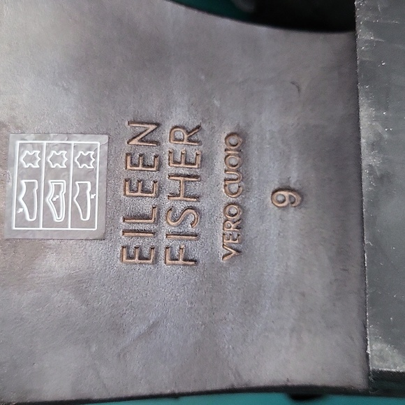 FINAL PRICE Eileen Fisher Leather Vanda Cutout Ankle Bootie - Black -9 - Picture 7 of 7